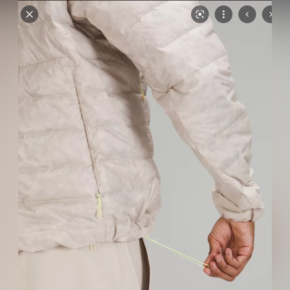 Lululemon Lab Quilted Transparent Half Zip - Picture 2 of 2